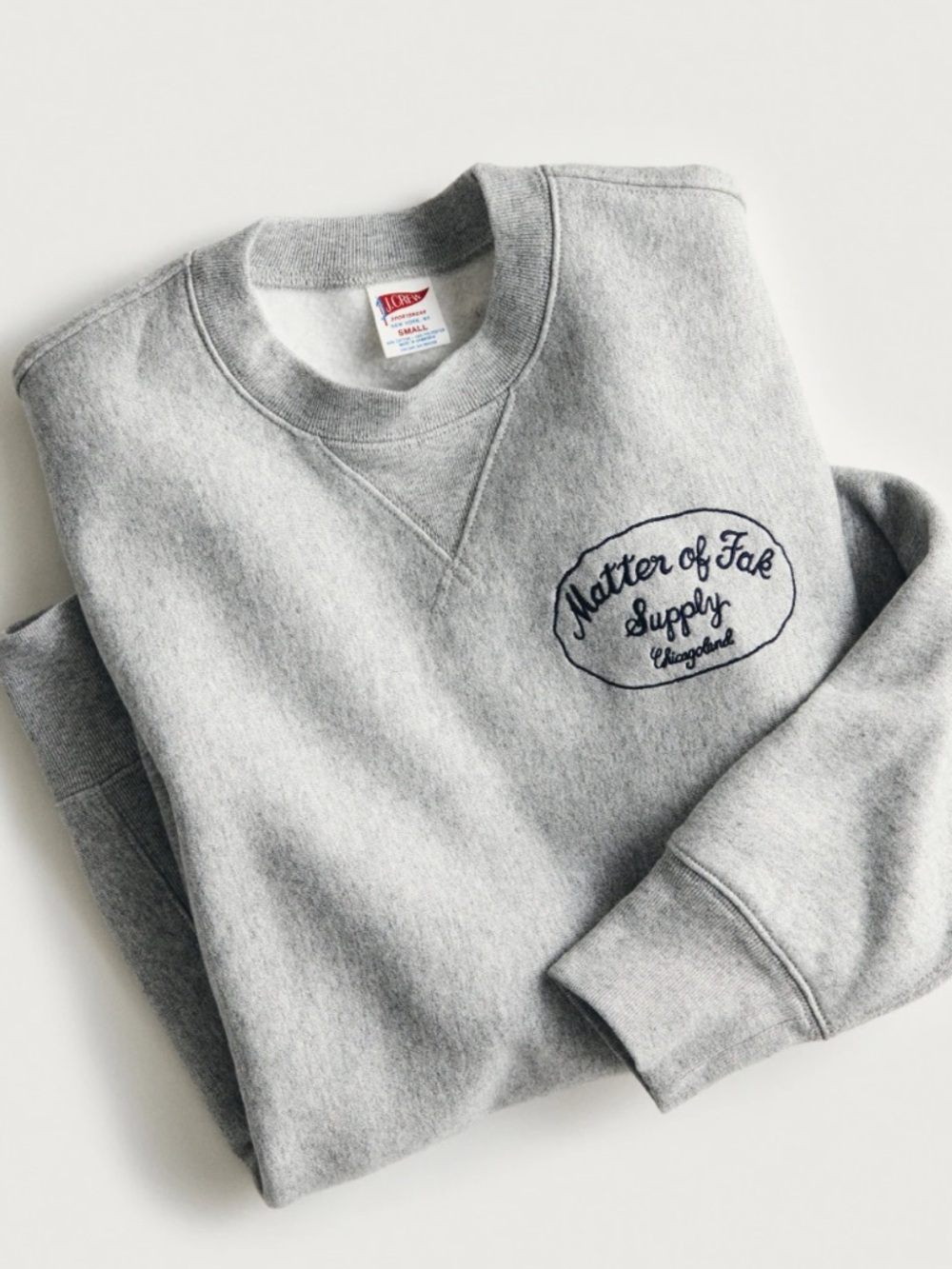 J CREW The Bear graphic heritage 14 oz. fleece sweatshirt NWOT